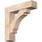 Ekena Millwork Merced Block Smooth Bracket w/ Offset Brace, Douglas Fir, 7 1/2"W x 30"D x 30"H BKT0806X30X30MRC05SDF - alternate 1